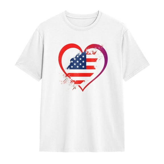 SPEEDRUN USA American Flag for 4th of July Graphic T-Shirt