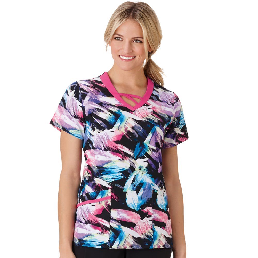 Jockey® Scrubs Performance Rx By Jockey® Women's VNeck Abstract