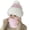 1-Pink4319, variant on XIAOCHA Women’S Integrated‑Neck‑Gaiter Beanie Solid Hats Outdoor Fall‑Winter Bonnet,White