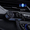 thumbnail image 2 of Bluetooth 5.2 FM Transmitter Receiver for Car,Bass Stereo HiFi Sound Bluetooth Car Adapter Support Hands Free Calls, 2 of 6
