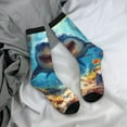 thumbnail image 5 of Vsdgher Colorful Underwater Shark Crew Socks for Men & Women, Breathable Casual Athletic Ankle Socks, 5 of 6