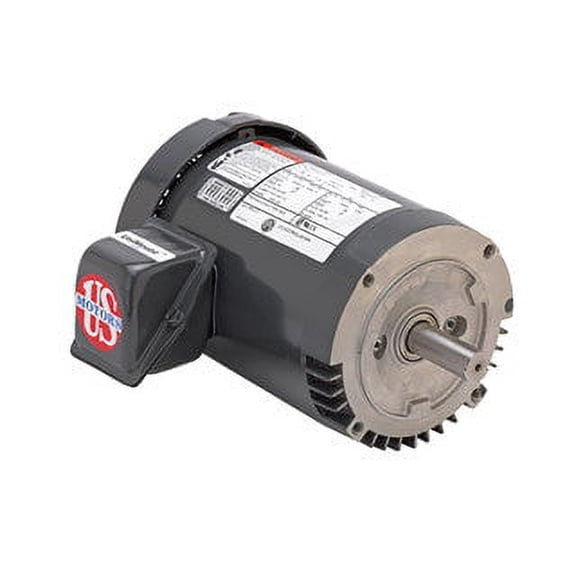 Nidec Motor Corporation U12S3ACR Steel Edge Rolled Steel Frame Motor, 1/2 HP, 1155 RPM, 208-230/460 V
