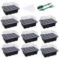 thumbnail image 2 of 10-Pack Seed Starter Trays Seedling Tray (12 Cells per Tray) Humidity Adjustable, 2 of 2