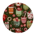 thumbnail image 2 of WYYP Small Round Tablecloth, Christmas Elastic Edge Design Dacron tablecloth, Holiday home mug decor for friendly and festive, Fits Round Table Diameter, For Dining Room, 2 of 7
