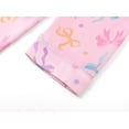 thumbnail image 4 of Topgal Satin Pajamas for Girls Silky Coat Style Long Sleeves Pants 2PC Pink & Colour Bows Pjs Jammie Set Size 16, 4 of 7