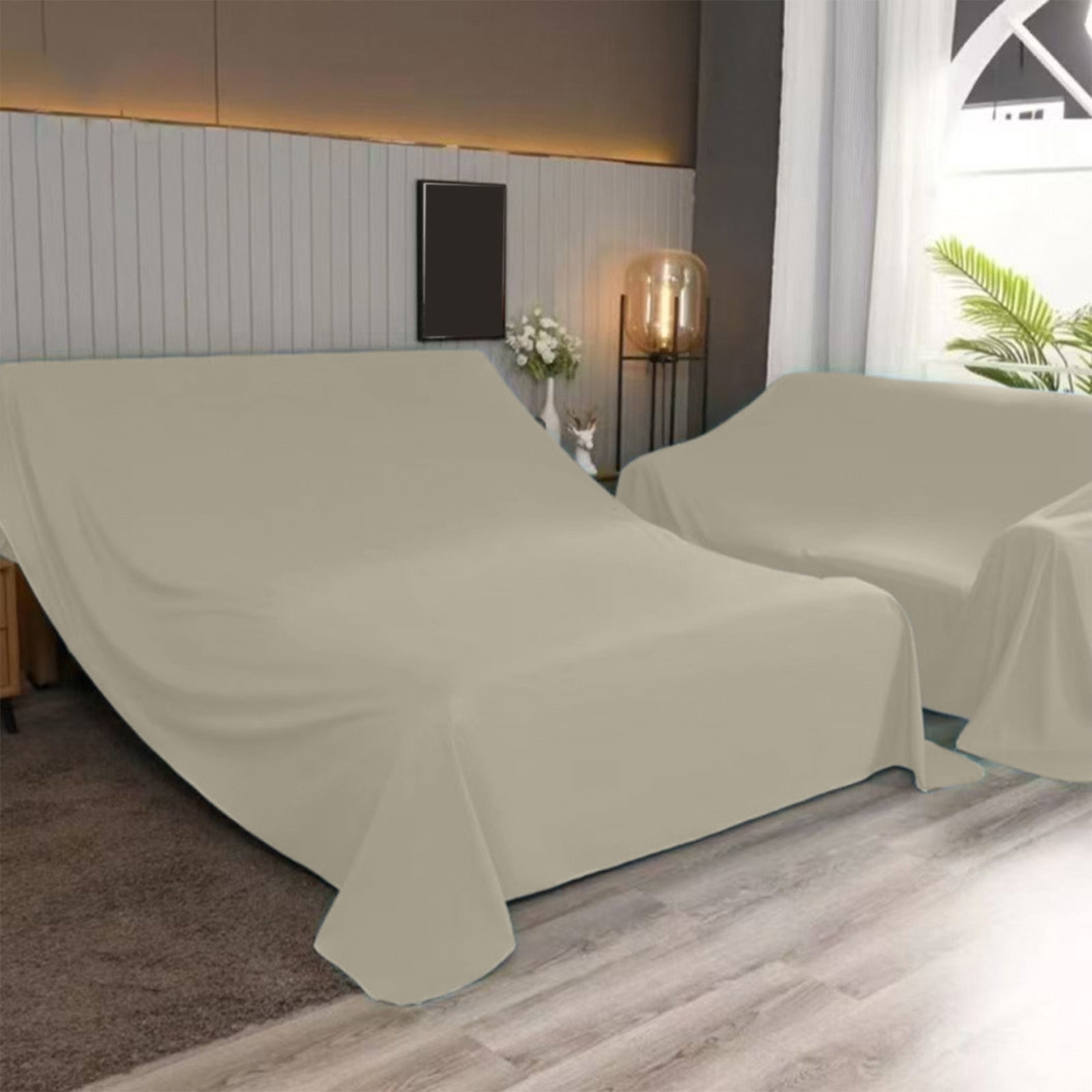 Lunxisen 3 pcs Duty Waterproof & Dustproof Sofa Storage Covers Mouldproof Bed Sofa Couch Furniture Protector Cover Shelter For Moving protection And Long Term Storage(2.4*2m)