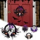 thumbnail image 1 of Xihbxyly Corona de Calavera de Halloween, Guirnalda de Ratán Morado, Diseño de Calavera Realista, Decoración de Fiesta Espeluznante, Decoración Inquietante para El Hogar, Decoración Versátil, Puerta, 1 of 5