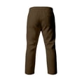 thumbnail image 5 of UAMVSH Men's Linen Capri Pants Casual Elastic Waist Drawstring Beach Shorts Summer Hawaiian Below Knee Long Shorts with Pockets, 5 of 6