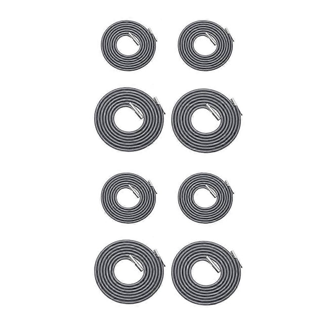 8pcs Practical Deck Chair Rope Deck Chair Accessories Chaise Longue Rope Chaise Elastic Rope (Dark Grey)