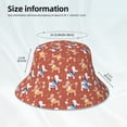 thumbnail image 4 of Daiia Cute Poodle Dog Pattern Bucket Hat - Trendy Cotton Sun Hat for Beach, Golf, Fishing - Fun Outdoor Vacation Boonie for Men and Women, 4 of 9