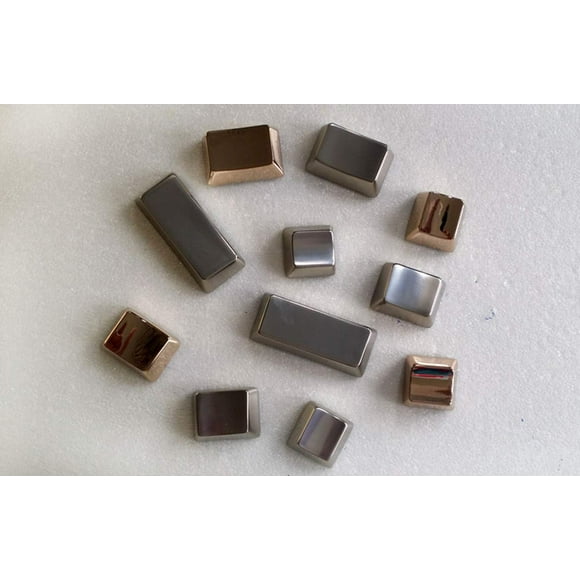 Zinc Alloy Blank Keycap R1/R2/R3/R4 WASD QWER ESC Arrow Tab Caps Key Cap Switch OEM for Cherry RGB MX Mechanical Gaming Keyboards Replacement (Tab,Golden)