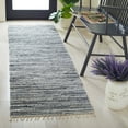 thumbnail image 3 of SAFAVIEH Rag Dania Striped Cotton Area Rug, Grey, 3' x 5', 3 of 10