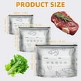 thumbnail image 4 of 30 Pcs Sacs de Rangement Refermables en Papier D\'aluminium Réutilisables, Nouvelles Pochettes à Fermeture Éclair sous Vide 2026 pour Aliments, Sacs Refermables en Feuille Autoportants avec Étiquette et Verrou à Glissière pour Légumes Fruits Viande, 4 of 13