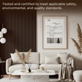 thumbnail image 5 of Fahomiss Modern Acoustic Wood Slat Wall Panels 4-Pack 47"x24", Walnut 3D Soundproof Decor, 5 of 11