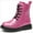Rose Red, variant on kkdom Boys Girls Kids Combat Boots Unisex Black 12 Little Kid
