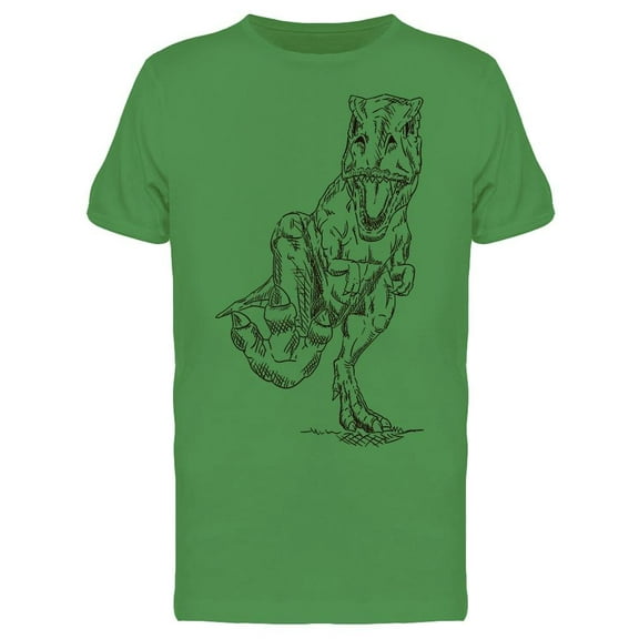 Angry T Rex Art Tee Men's -Image by Shutterstock