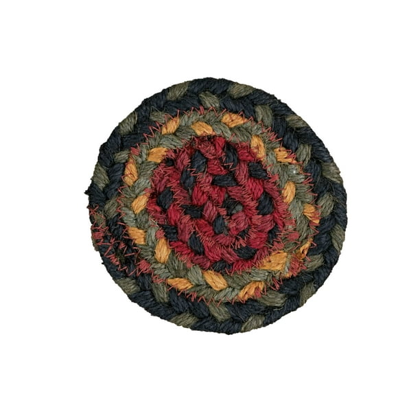 Homespice Decor Oklahoma Jute Braided Coaster 4 Oval Walmart Com Walmart Com