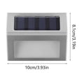 thumbnail image 3 of Dalxymotic Solar Step Light, LED Stair Light, Outdoor Waterproof Motion Sensor Step Light, Wall-Mount Stair Step Lighting, Solar Step Light for Garden, Patio, Porch, Yard, Balcony, 3 of 6