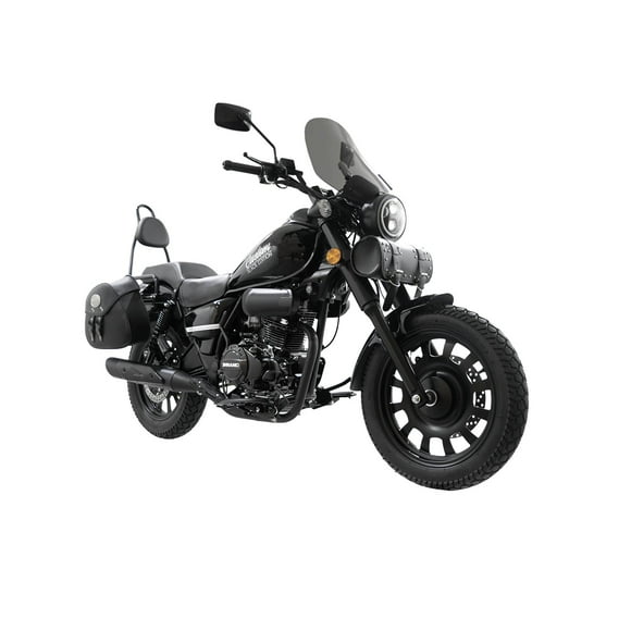 Motocicleta Clasica Negra Custom