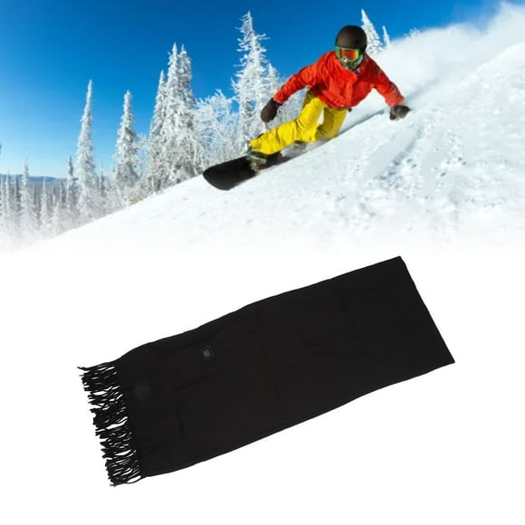 Heated Scarf Lightweight Soft With 3 Temperature Settings Easy To Use Zipper Pocket Fleece Neck Gaiter Scarf For Indoor And Outdoor Activities