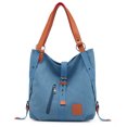 thumbnail image 1 of Women Tote Bag Large Capacity Dual-use Canvas Shoulder Purse Travel Backpack, 1 of 4