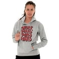 thumbnail image 3 of Retro Work Play Hard Mantra Motto Unisex Plus Fleece Graphic Hoodie Brisco Brands 4X, 3 of 5