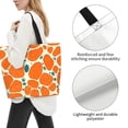 thumbnail image 5 of Large Capacity Single Shoulder Shopping Bag 19.7×15.7×5.9in Main Pocket Large To Accommodate Your Daily Needs Can Be Portable Can Be A Single Shoulder Back Snake Skin Print Style Coral_4, 5 of 8