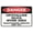 Warning Sign 2, variant on Danger DO NOT Enter This Area Sign - 8"x12" OSHA Safety Wall Art Poster Plaque for Home Farm Store Garage Club Bar Kitchen Pub