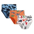 thumbnail image 3 of Quealent Toddler Boys' Comfort Cotton Boxer Brief Underwear Briefs Shorts Pants Cotton Underwear Trunks 3PCS Orange,18-24 Months, 3 of 4