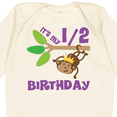 thumbnail image 4 of Inktastic Half Birthday 6 Months Baby Monkey Boys or Girls Long Sleeve Baby Bodysuit, 4 of 5