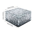 thumbnail image 3 of Outdoor Ice Brick Light for Garden Patio Walkway Decor, Waterproof Square LED Ground Light with Frosted Crystal Effect, Modern Landscape Lighting for Pathway, Driveway, Lawn & Yard, 3 of 5