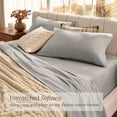 thumbnail image 4 of Bare Home Organic Flannel Sheet Set - 100% Organic Cotton - Deep Pocket - 4-Pieces - Full, Light Gray, 4 of 10