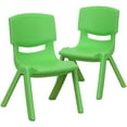thumbnail image 2 of Flash Furniture Kids Plastic Stacking School Chair (2 Pack), Green, 2 of 15