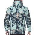 thumbnail image 7 of Cauagu Butterflies Skull Bows for Men's Pullover Hooded Sweatshirt Athletic Casual Hoodie Aautumn Hoodie Sweatshirt for Men Pullover Casual Hooded Sweatshirt-Large, 7 of 7