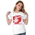 thumbnail image 3 of Ohio Shaped State Pride Buckeye Leaf Men's Graphic T Shirt Tees Brisco Brands S, 3 of 4