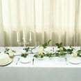 thumbnail image 2 of BalsaCircle 6 feet Green Garland 5 White Silk Rose Flowers Leaves Wedding Party, 2 of 8