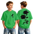 thumbnail image 3 of Boys Graphic Tees Under $10 Short Sleeve Shirts Casual Back to School Playwear Funny Cool #03 Green 2-3 Years, 3 of 6