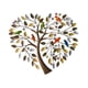 thumbnail image 2 of Heart-shaped Tree Wall Hanging Wall Tree Decoration Holiday Gift Indoor Pendant, 2 of 7