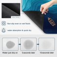 Swirling Vortex Dish Drying Mats for Kitchen Counter, Coastal Orange ...