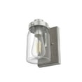 thumbnail image 5 of Hunter - Devon Park 1-light Brushed Nickel, Small Sconce Light, Dimmable, Rustic Style, for Bedrooms, Dining, Living Rooms - 48016, 5 of 8