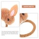 thumbnail image 5 of EeaseMX Coleteros elásticos de conejo para el pelo, accesorios para niñas y bebés (amarillo), 5 of 7