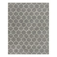 thumbnail image 3 of Unique Loom Trellis Shag Collection Area Rug - Ruby (7' 10" x 10' Rectangle Gray/Ivory), 3 of 11