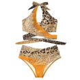 thumbnail image 2 of Gibobby Conjunto de Traje de Baño para Mujer Tankini de talle con estampado de leopardo para mujer, bragas triangulares, conjunto de Tankini de dos pieza(Blanco,XL), 2 of 4