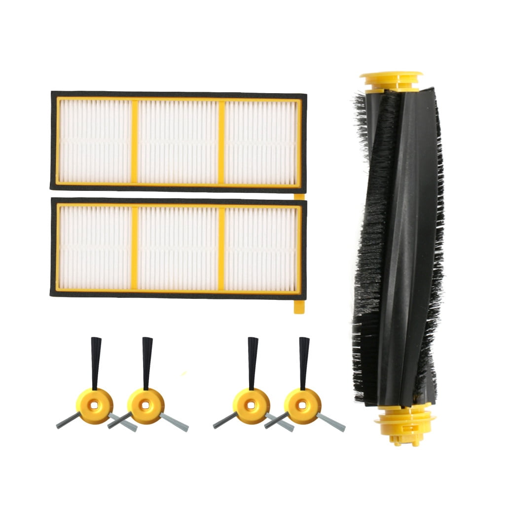 Home Times Replacement Parts Compatible with Shark ION Robot Vacuum RV700 RV720 RV754 RV753 RV750 RV765 RV763 ,1 Main Brush,3 Filters,6 Side Brushes,1 Front Caster Wheel