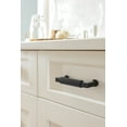 thumbnail image 2 of Amerock Balata 3 inch (76mm) Center-to-Center Matte Black Cabinet Pull, 2 of 6