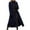 Blue, variant on APEXFWDT Women Wool Blend Pea Coat Shawl Collar Winter Cardigan Outerwear Jacket Plus Size Fashion Long Trench Jacket Elegant Overcoat