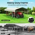 thumbnail image 6 of TIME RAY 14x30 Ft RV Carport, Heavy Duty Metal Car Port, All-Weather Protection, Easy Assembly for Cars, Trucks, Boats, Tractors, and Outdoor Storage, 6 of 8