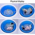 thumbnail image 2 of Portable Mini Washing Machine With Foldable Tub Compact Ultrasonic Turbine Washer Usb Powered Travel, 2 of 4