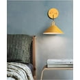 thumbnail image 5 of FSLiving USB Charging Dimmable Cordless Remote Control Battery LED Wall Lamp Fixture Low-Voltage 5V LED Modern Design Macaroon Yellow Wall Sconce for Laundry Dorm Bedroom - 1 Pack, 5 of 6