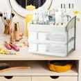 thumbnail image 5 of Hovmgk Makeup Storage Box, Stackable Plastic Drawer Organizer for Desk & Bathroom, Multi-Function Storage Shelf for Lipstick, Jewelry & Small Items, Clear, Portable & Easy to Clean, 5 of 7